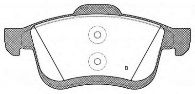 OPEN PARTS bpa118322 -  Комплект тормозных колодок, дисковый тормоз